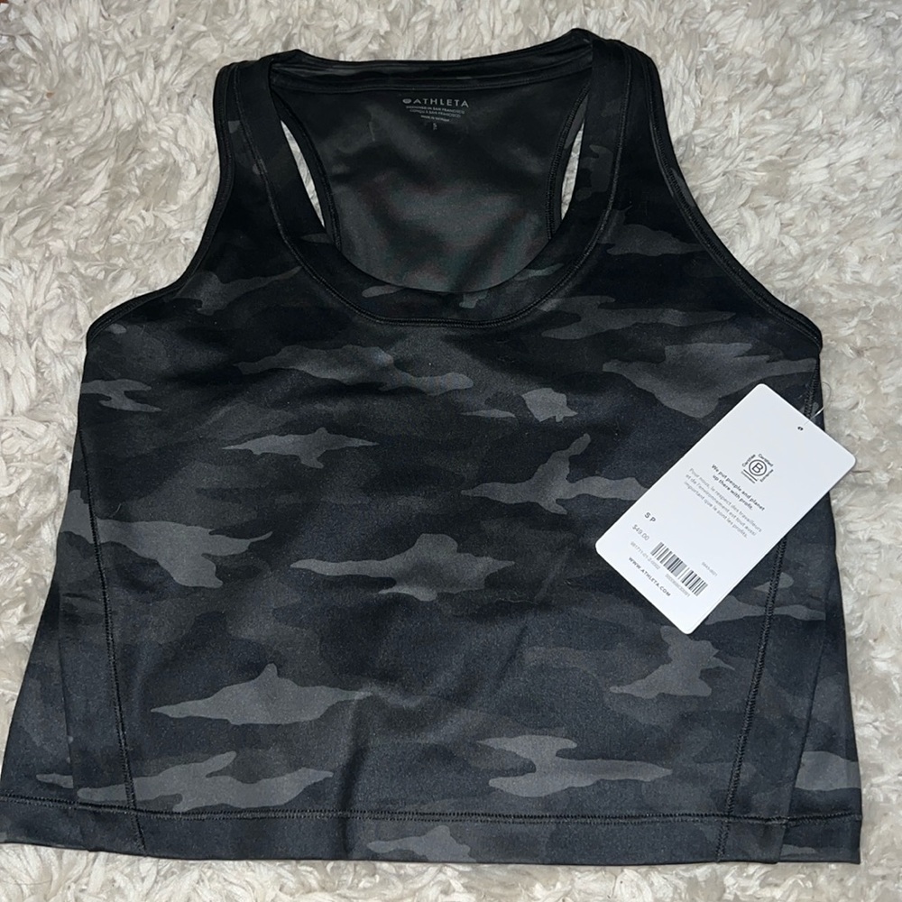 NWT camo crop tank